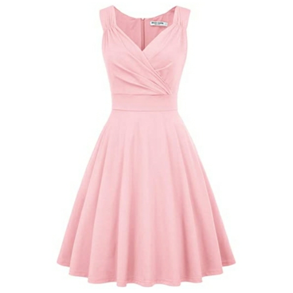 Poshology 19 Dresses & Skirts - Women's 50s 60s Vintage Pink Cocktail Dress